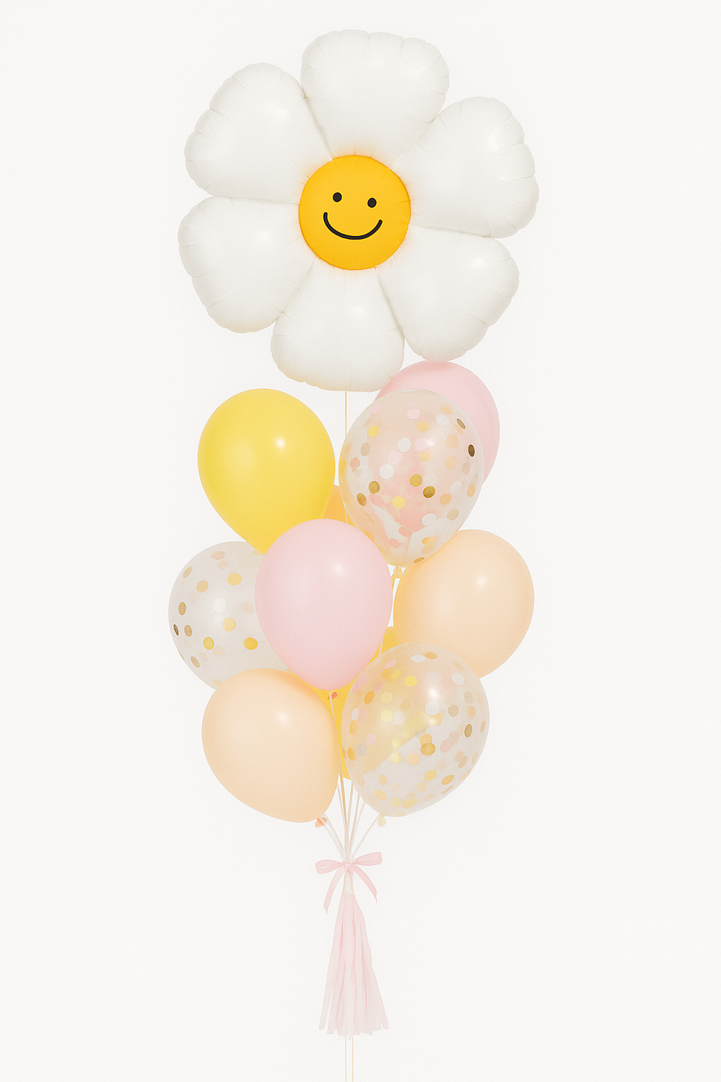 Smiley Daisy Flower - Balloon Bouquet